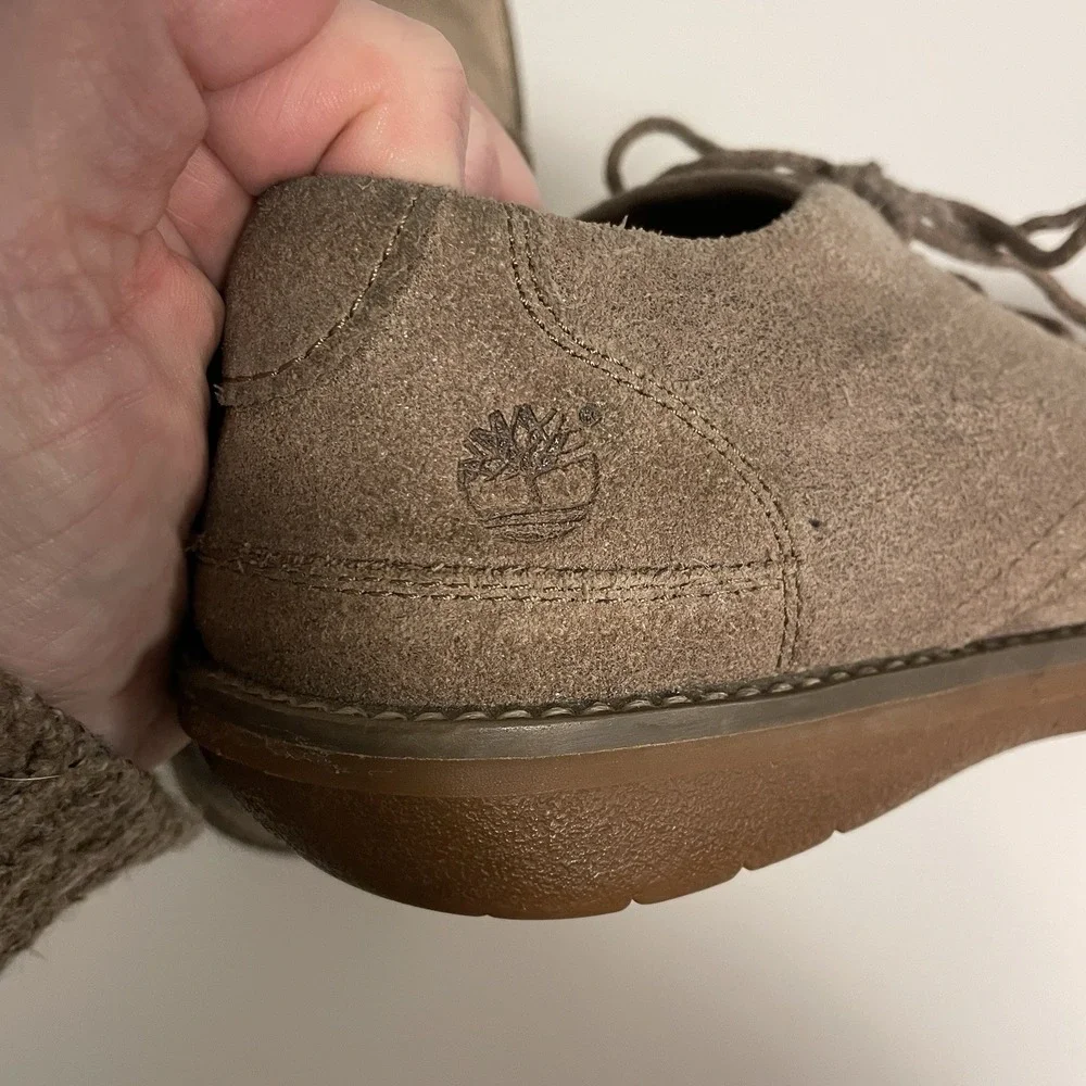 Timberland Front Country 5252A Mens Size 8 Taupe Travel Suede Low Oxford Shoes‎